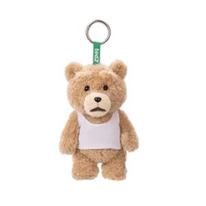 Pop Mart Ted2 Vest Bear Teddy Bear Figure Plush Pendant Keychain